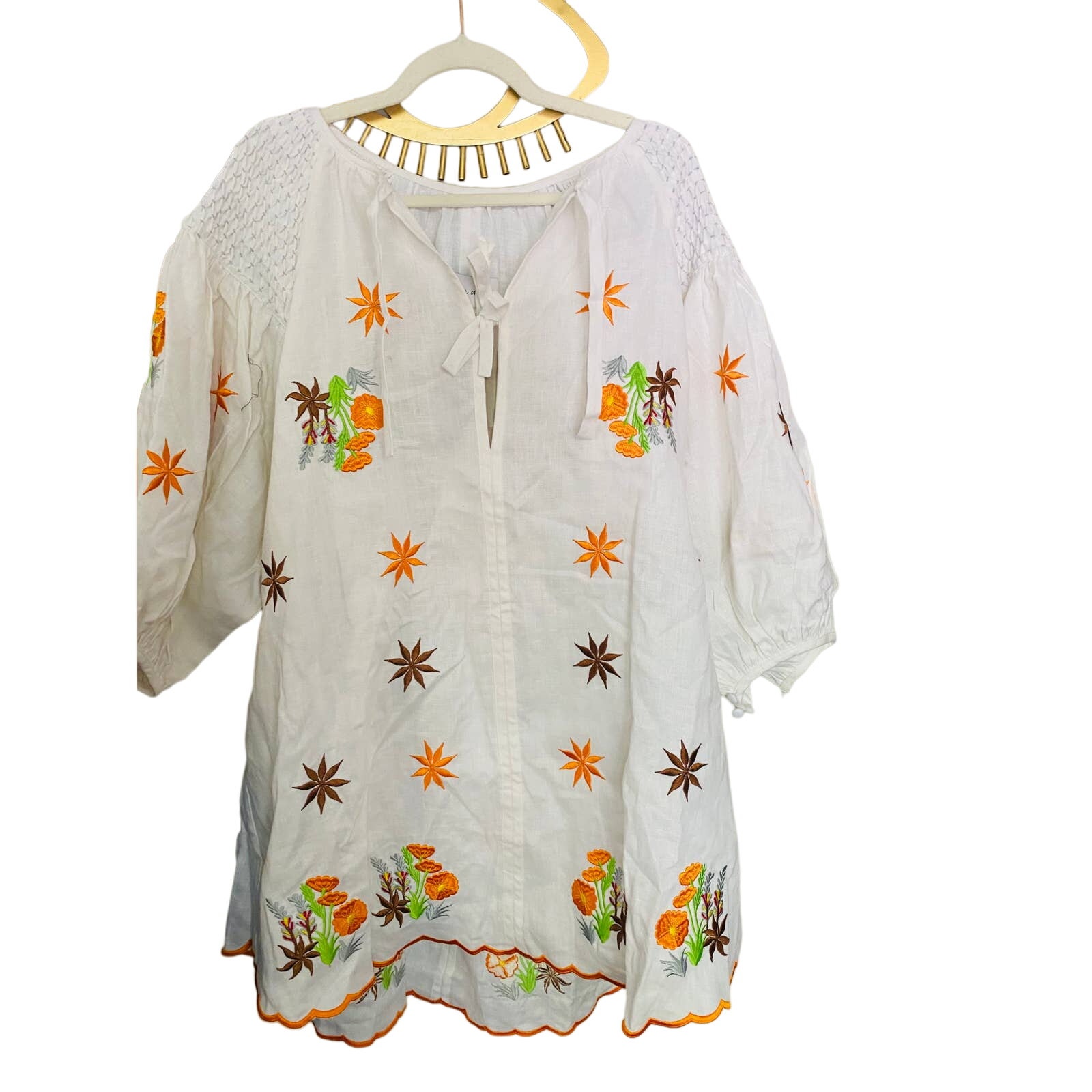Innika Choo Mini Smock White Dress — image 2 of 7